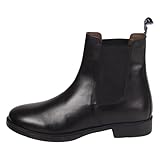 Lazura - Jodhpur Reitstiefelette Basic Plus | Kinder, Herren & Damen Stiefeletten mit Elastikeinsatz & Pull-On | schwarze Chelsea Boots aus Leder | Reitschuhe in Größe 38