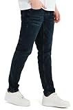 Smith & Solo Jeans Herren – Hosen Herren Stretch Slim Fit Jeanshose Jeans Slim Modern Männer Hose (Blau-Schwarz, 34W32L)