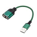 USB-auf-3,5-mm-Soundkarten-Adapter zur Verbesserung der Musik auf Computern, einfach zu tragender Adapter