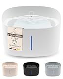 Pretty PAW® Trinkbrunnen für Hunde I Super leiser Hunde Trinkbrunnen mit 7 Liter Wassertank I BPA-freier Hundebrunnen mit Filter & LED I Leicht zu reinigender Dog Wasserspender