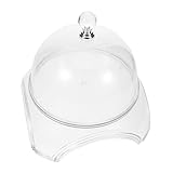 TOYANDONA Transparente Kuchenhaube mit Fuß und Teller Staubschutz Dessert Käseglocke Wiederverwendbarer Food Display Dome für Cupcakes Gebäck und Kleine Snacks