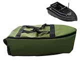 Aufbewahrungstasche Angelboot – Oxfordstoff, wasserdicht schwarz | Tragbare Tasche für Köderboote und Fernbedienungen, Angeltasche für Zubehör | Outdoor-Tacklebag für Süß- und Salzwasser