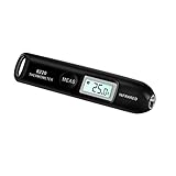 Mini Digital Infrarot Thermometer, Berührungsloser Temperaturstift Lesegerät Tragbarer Taschen Temperaturstift -50-220 ℃ (black)