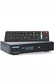 ANKARO DSR 2100 Sat Receiver für Satellitenschüssel mit Aufnahmefunktion, AAC-LC, PVR, HDMI, SCART, USB, Koaxial - Timeshift, Einkabel tauglich, HD Satelliten Receiver mit HDMI Kabel + SAT Kabel