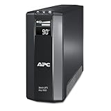 APC by Schneider Electric Back UPS PRO USV 900VA Leistung - BR900G-GR - inkl. 150.000 Euro Geräteschutzversicherung (5-Schuko Ausgänge, Stromsparfunktion, Multifunktionsdisplay)