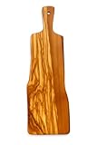 Abio Olivenholzbrett Trophy 30x10cm Schneidebrett Holz Küchenbrett Holzbrett Küche Holzplatte Küchenbrett Holzschneidebrett Servierplatte Frühstücksbrett Grillen Käse Brot 541