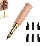 Lochstanzer Papier,Lochstanzer,Loch Stanzer,Lederlocher,6 Größen:1,5 Mm,2 Mm,2,5 Mm,3 Mm,3,5 Mm,4 Mm,Stark Und Langlebig,Holzgriff Für Leder,Papier,Karten Und Filz