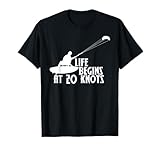 Life Begins Kiteboarding Kitesurfen Kite-Surf Kitesurfing T-Shirt