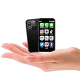 BLKE Mini-Smartphone für Kinder, 7,6 cm (3 Zoll) HD-Bildschirm, 2 GB RAM + 16 GB, winziges, kompaktes WLAN, günstige Handys für Kinder, weltweit kleinstes GPS-Handy, Schwarz