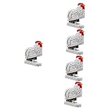 SEWACC 5st Holzhefter Deko Tisch Tiere Holz Deko Eincremehilfe Holzwerkzeug Dekoartikel Bastelset Basteln Büro Deko Dekorativer Hefter Werkzeug Zum Heften Von Papier Tierdekor Buchhefter