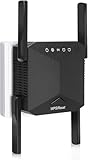 WLAN Verstärker 1200Mbit/s WiFi Repeater,Dualband 5GHz & 2.4GHz WLAN Repeater mit WPS,WiFi Internet Verstärker Kompatibel Allen Geräten,WiFi Range Extender Mit LAN/WAN Port