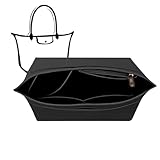 Charinor Premium Taschen Organizer für Longchamp, Taschenorganizer L aus Filz(SchwarzL)
