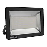 Ledvion LED Strahler, 100 Watt LED Fluter, 4000K Scheinwerfer, 12000 Lumen Arbeitsbeleuchtung, Außenstrahler IP65 Wasserdicht, Flutlicht mit Schnellanschluss