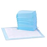 Amazon Basics Trainingspads für Hunde und Welpen, auslaufsicheres 5-lagiges Design mit schnell trocknender Oberfläche, Normal (150Stück), Blau, 56 x 56 cm
