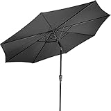 STILISTA® Marktschirm inklusive Abdeckung Durchmesser 300 cm in verschiedenen Farben, anthrazit