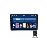 ZYLR 9-Zoll Doppel-DIN Android Armaturenbrett-Einbau-Videogeräte, Autoradio Bluetooth Für Audi A4 2 B6 3 B7 S4 RS4 Mit Android Auto & Carplay, Rückfahrkamera+Lenkradsteuerung,1g+16g