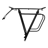 Zunetsutock Fahrrad-Gepäckträger – Verstellbare Halterung aus leichtem Metall, universell für Mountainbikes, Zubehör zum Transport von Gepäck, Radsport, für Stadttouren, Ausflüge, Spostamen