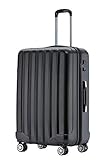 BEIBYE TSA-Schloß 2080 Hangepäck Zwillingsrollen neu Reisekoffer Koffer Trolley Hartschale Set-XL-L-M(Boardcase) (Schwarz, XL)