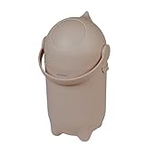 Nattou Windeleimer Dropy, Geruchsdicht, Einfaches Öffnen mit einer Hand, 49,5 x 28 cm, Polypropylen/ABS, Taupe