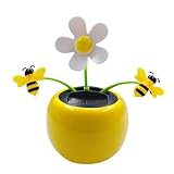 Murman Wackelblume Solar, Solar Tanzende Blume Tanzende Spielzeug, Solarblume Wackelfigur Solarbetriebene Tänzerspielzeug Für Auto Armaturenbrett Haus Büro Schreibtisch Dekoration