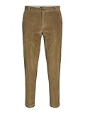 JACK & JONES Herren Chino Hose JPSTACE JJCORDUROY - Relaxed Fit Beige Braun, Größe:36W / 32L, Farbe:Elmwood 12260910