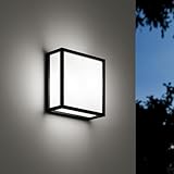 EBION Außen Wandleuchte,Aussen Innen Wandlampe,E27 Fassung Außenlampe,Aluminium + PC Wandlampe,40W Wandleuchten,Outdoor Wall Sconce,IP54 Außenleuchte Anthrazit (ohne Leuchtmittel)