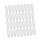 Gatuida 130 Stück Teiliges Diy Kunststoff Maskenhalter Verstellbare Aufhängungshaken Stabile Kunststoffhaken für Maskenbänder Einfach zu Befestigen und Abnehmbar Langlebig und Sicher Weiß