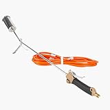 Gazcamp PQ850 Premium Abflammgerät, 69 kW Profi-Gasbrenner mit 5m Schlauch, 90cm Länge, Propangas Brenner für Dacharbeiten, Unkrautvernichtung, Garten, Baustelle