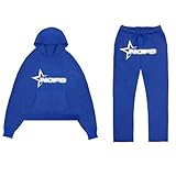 Generisch Nofs Jogginganzug Damen Oversized Hoodie Herren 80Er Jahre Outfit Damen Faschingskostüme Männer Nofs Trainingsanzug Herren Sportanzug Herren 90Er Jahre Outfit Damen Elegant (A03,S)