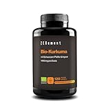 Bio Kurkuma - 1460mg pro Tagesdosis (2 Kapseln) mit Ingwer und Schwarzem Pfeffer - 100% Ökologisch und Vegan, Synergetische Formel, Hoher Aufnahme - 120 Pflanzliche Kapseln, 2 Monate Vorrat -Zenement