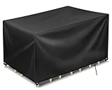 Wasserdichte Abdeckungen für Terrassenmöbel, 213 x 132 x 74 cm, Schutz für Gartenmöbel, Rattan, Terrassenmöbel, wetterfeste Abdeckungen für Stühle, Sofa und Aufbewahrung, rechteckig/quadratische Form