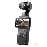 DJI Osmo Pocket 3, Vlogging-Kamera mit 1-Zoll-CMOS und 4K/120 fps Video, 3-Achsen-Stabilisierung, schnelles Scharfstellen, Gesichts/Objektverfolgung, kleine Videokamera für Fotografie