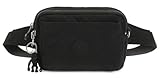 Kipling ABANU MULTI Kleine Umhängetasche, die in eine Hüfttasche umgewandelt werden kann, Black Noir (Schwarz)