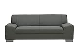 DOMO. collection Sofa Alisson, 3er Couch, 3-Sitzer, 3er Garnitur, Polstergarnitur 199 x 83 x 75 cm (BxTxH), in grau