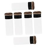 6 Stück Teiliges Billiard Ersatzspitzen Schraubbare Cue Tipps für Snooker und Pool Design Einfache Handhabung