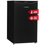 TELEFUNKEN Kühlschrank mit Gefrierfach (2-Sterne) | Freistehend | 81 Liter Nutzinhalt | Kühlschrank klein mit Gemüsefach | LED-Beleuchtung | Temperaturregelung | CF-32-152-B schwarz