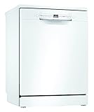 Bosch SMS2ITW33E Serie 2 Freistehender Geschirrspüler, 60 cm, Weiß, 92 kWh pro 100 Zyklen, 12 MGD, Silence, Extra Trocknen, VarioBesteckkorb, Home Connect