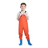 Generisch Baby Strampler 46 Junge Wathose für Kinder, Wathose zum Angeln, für Kleinkinder, wasserfeste Wathose für die Jagd mit Stiefeln Fliege Kinder Jungen (Yellow, 2-3 Years)