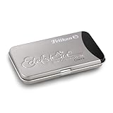Pelikan 339622 GTP/6 Tintenpatronen Edelstein Ink im Metalletui Onyx, Schwarz