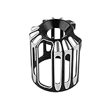 WUYIN Motorrad-Ölfilter, schwarz, CNC-Schnitt, passend für Harley Electra Glide Softail FLHR Road Glide Touring XL883 1200 WUYIN