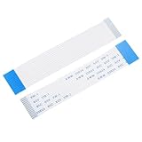 sourcing map Flexibles Flachkabel, 80 mm, 1 mm Pitch 15 Pins, FPC FFC, flexibles Flachbandkabel für LCD-TV, Auto, Audio, DVD-Player, 10 Stück (B-Typ)