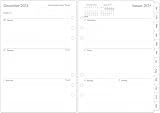 newestor 2025 Wochenplaner Einlage A5, 1 Woche auf 2 Seiten mit Tabs, Jan 2025 o Dez 2025