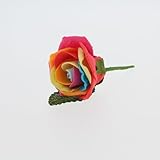 Knopflöcher für Hochzeiten, Regenbogen-Rosen, mit Strasssteinen, handgefertigt, 5 Stück Perfekt für Braut, Bräutigam, Brautjungfer und Gäste Empfang, Party, Abschlussball und andere Anlässe