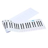 DRESSOOS 1 Stück 88 Klaviertastatur-Wandtafel elektrisches Keyboard elektronisch Akkorde Klavierständer sheet music schulanfänger tastaturen aufkleber Diagramm klavier tastatur hilfe PVC