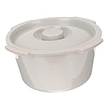 ibasenice Dicker Urin eimer mit Deckel Robustes PP Material Auslaufsicher und Geruchsisolierend Tragbar für Senioren und Pflegebedürftige als Toilettensitzerhöhung und Haushalts bettpfanne