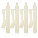 8 Stück Papier Falzbein Papier Bonefolder Kunststoff Spitz Papier Knochen Buchbinderei Falten Rillwerkzeug für Papierhandwerk Kartenherstellung und Lederverarbeitung