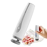 ABS- und PC-Vakuumiergerät, 19,9 cm, wiederaufladbar, Mini-Vakuumierer, tragbare Handstaubsauger, kabelloser Lebensmittelschutz für Fleisch, Obst, Käse, Camping, Reisen und Küche