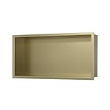 304 Edelstahl versenkte Wandmontierte Duschablage für Flaschen Seife und Toilettenartikel im Badezimmer
