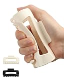 lulir Haarklammer Damen Rutschfest–Cloud Design,Elastische Haarspangen, Soft Hair Clip für Dickes& Dünnes Haar,Leicht & Angenehm,Haarklammer Große Perfekt für Arbeit,Freizeit & Feste (Weiß +schwarz)