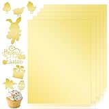 A4 Golden Mirror Cardstock Paper, 20 Blatt Metallic Gold Kartonpapier, Metallic Reflective Paper für DIY Kunstdruckpapier Basteln Scrapbook Kreative Dekoration Schulbedarf